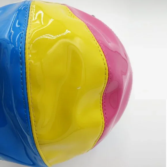 NWT Betsey Johnson Beach Ball Crossbody Glossy Vinyl Handbag - Picture 9 of 15